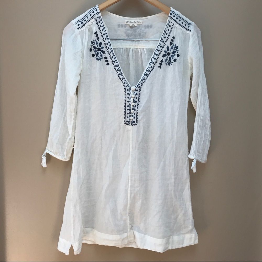 American Eagle Cotton Embroidery Dress (S)